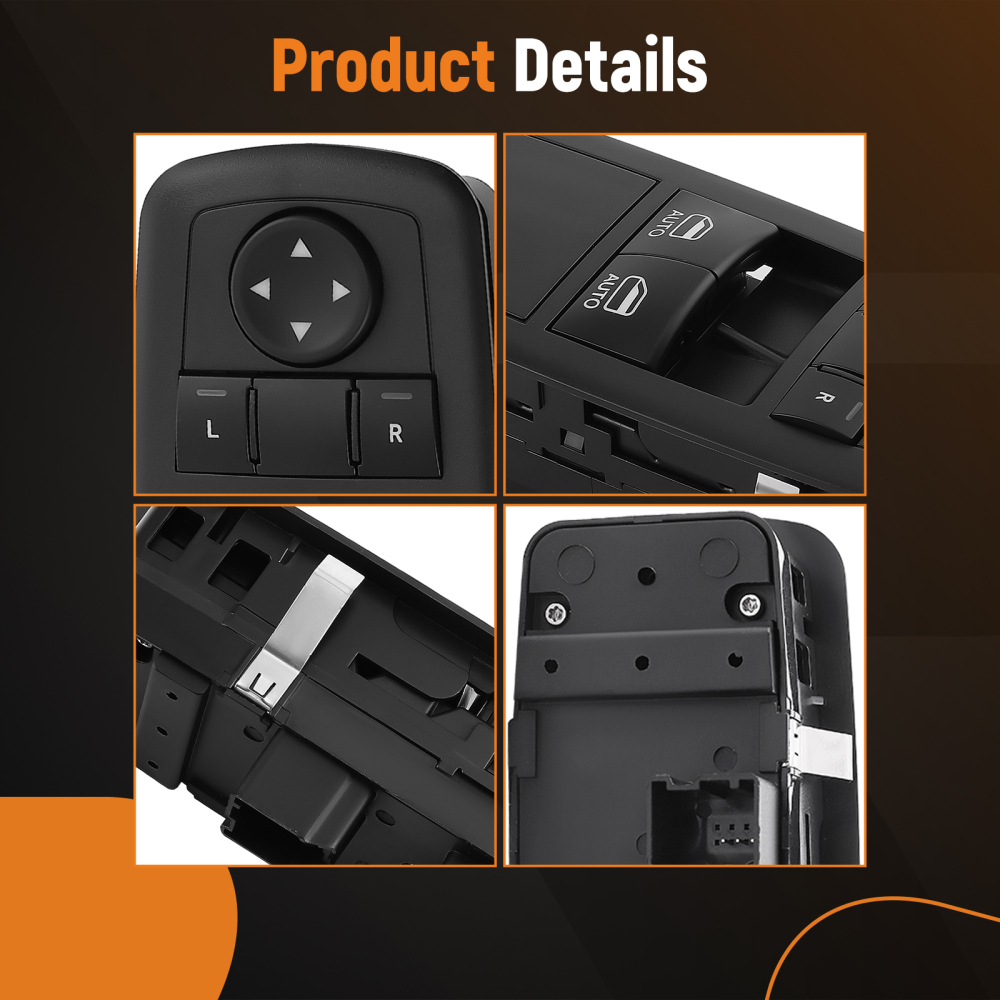 Front Left Driver Side Power Window Switch compatible for Ram 3500 Pickup 13-22 68148893AB