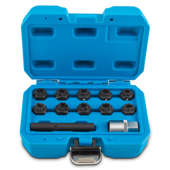 Anti-theft Remover Tool Kit Wheel Lock Lug Nut Key Socket Kit compatible for Mercedes Benz