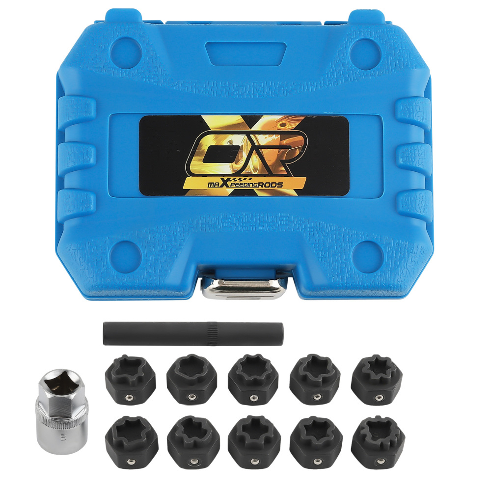 Anti-theft Remover Tool Kit Wheel Lock Lug Nut Key Socket Kit compatible for Mercedes Benz