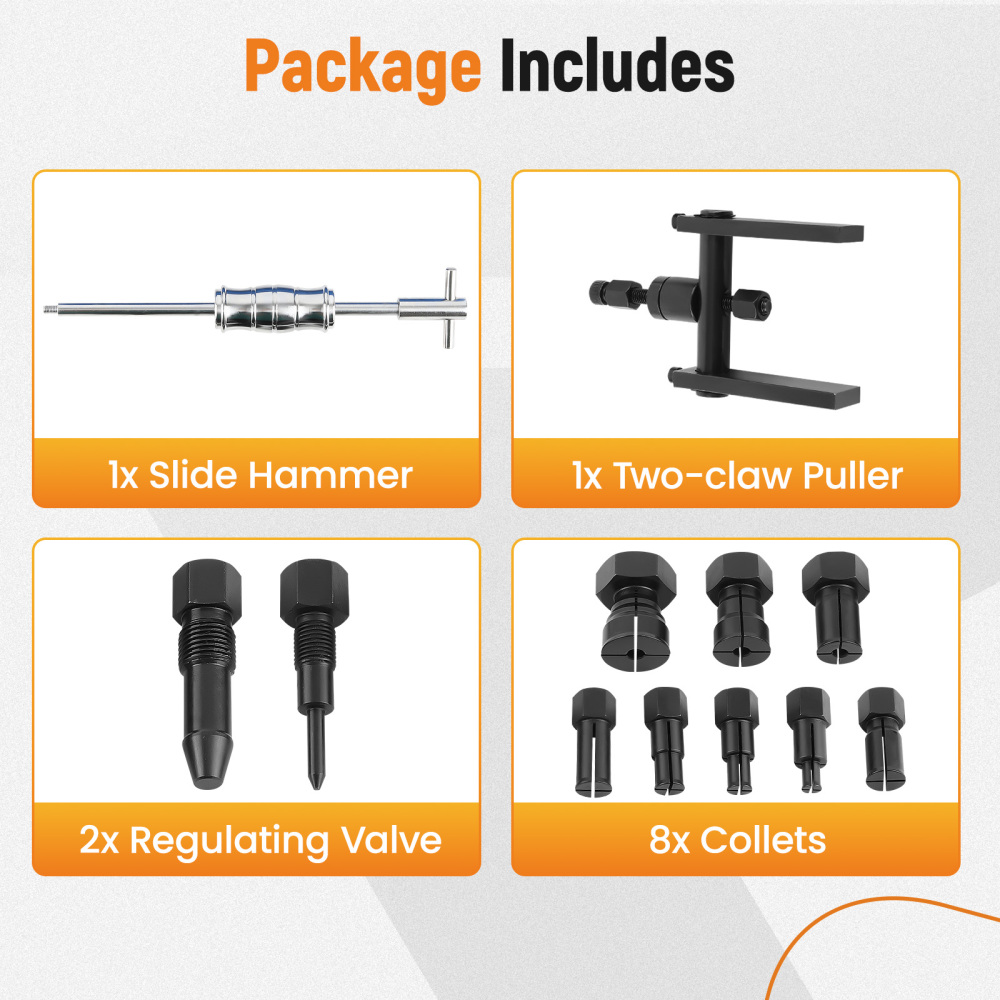 12pcs Motorcycle Blind Inner Bearing Puller Tool Inner Bearing Removal Tool