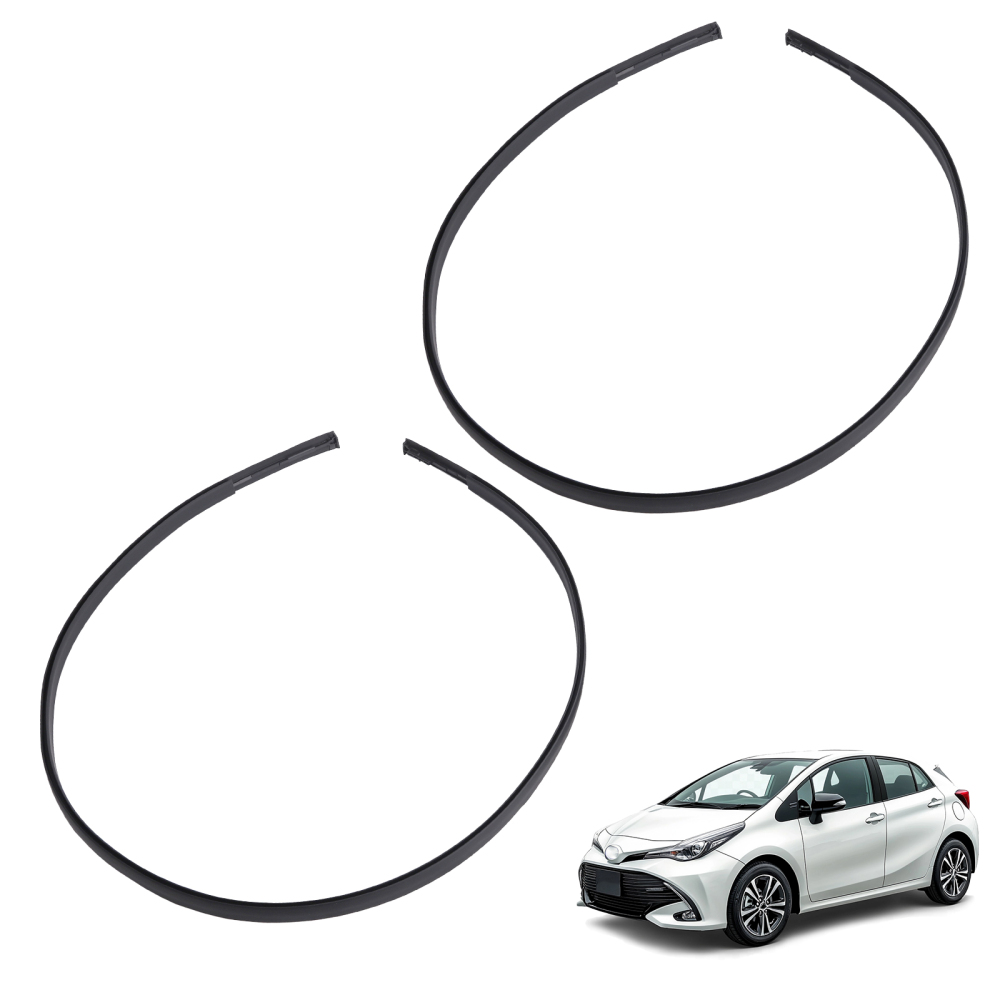 LR Roof Molding Trim Set compatible for Toyota Prius C 2012-2019 75552-52190 75551-52210