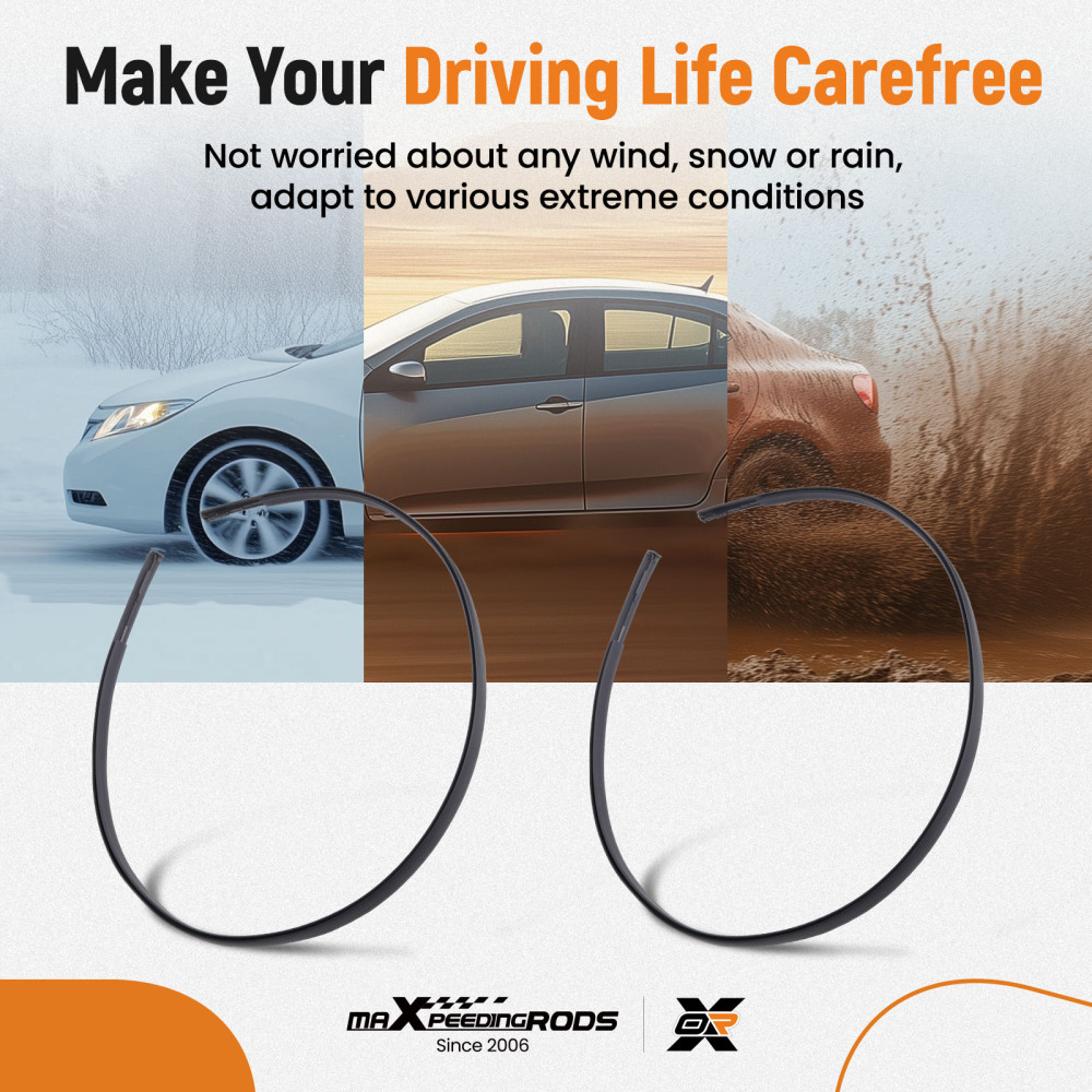 LR Roof Molding Trim Set compatible for Toyota Prius C 2012-2019 75552-52190 75551-52210