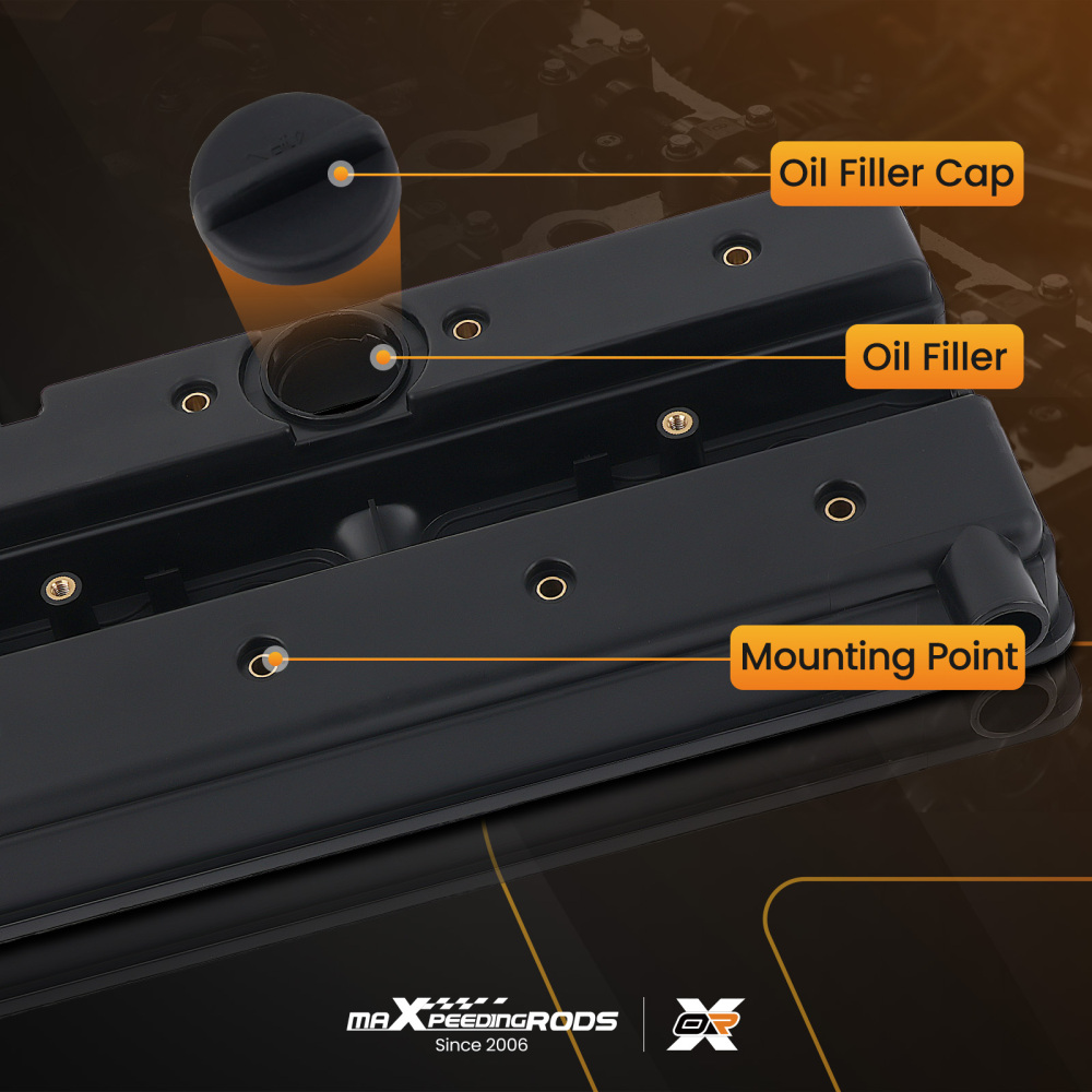 Valve Cover w/Gasket compatible for Daewoo Leganza Nubira L4 2.0L 2.2L 1999-2002 92062396