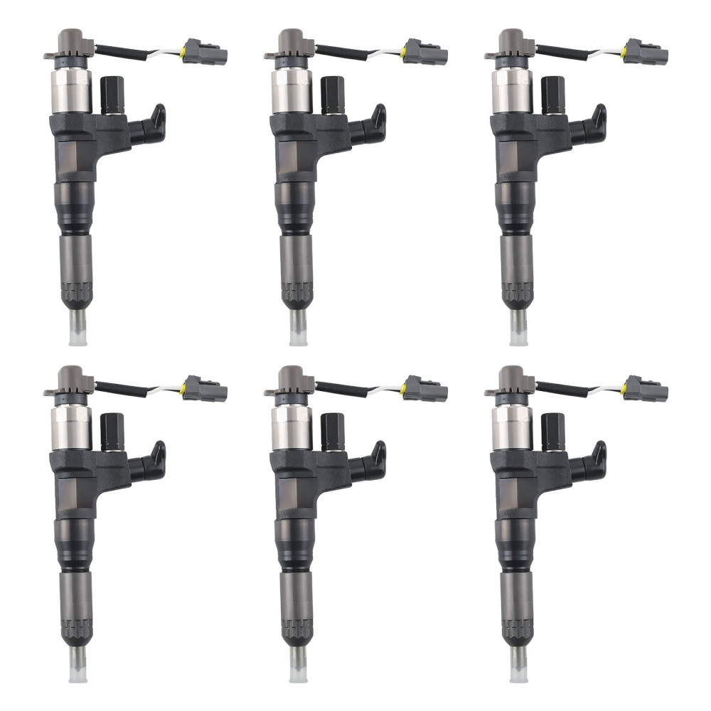 6X Diesel Fuel Injector compatible for Hino J08E SK350-8 SK200-8 SK210-8 SK250-8 SK330-8