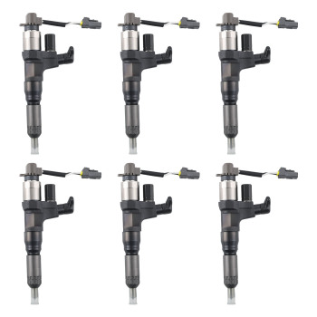 6X Diesel Fuel Injector compatible for Hino J08E SK350-8 SK200-8 SK210-8 SK250-8 SK330-8