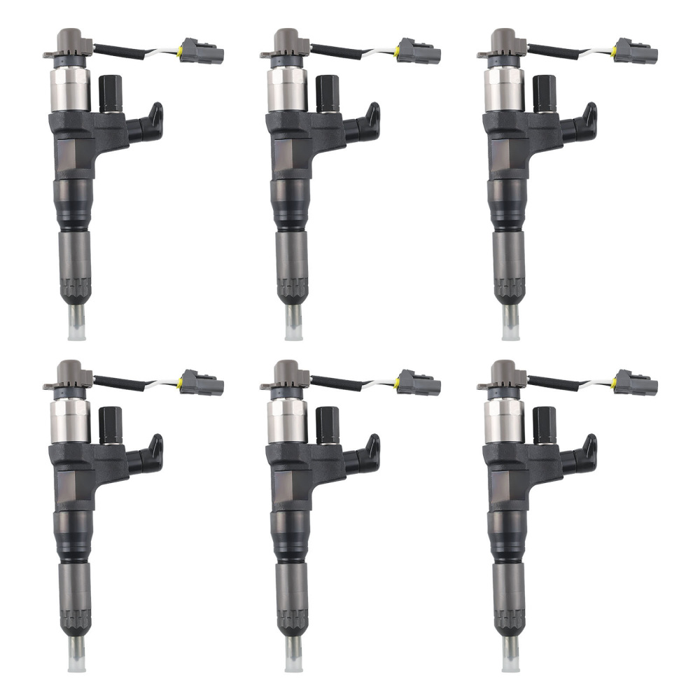 6X Diesel Fuel Injector compatible for Hino J08E SK350-8 SK200-8 SK210-8 SK250-8 SK330-8