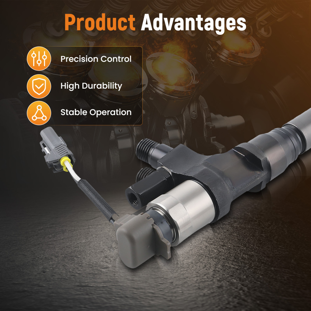 6X Diesel Fuel Injector compatible for Hino J08E SK350-8 SK200-8 SK210-8 SK250-8 SK330-8