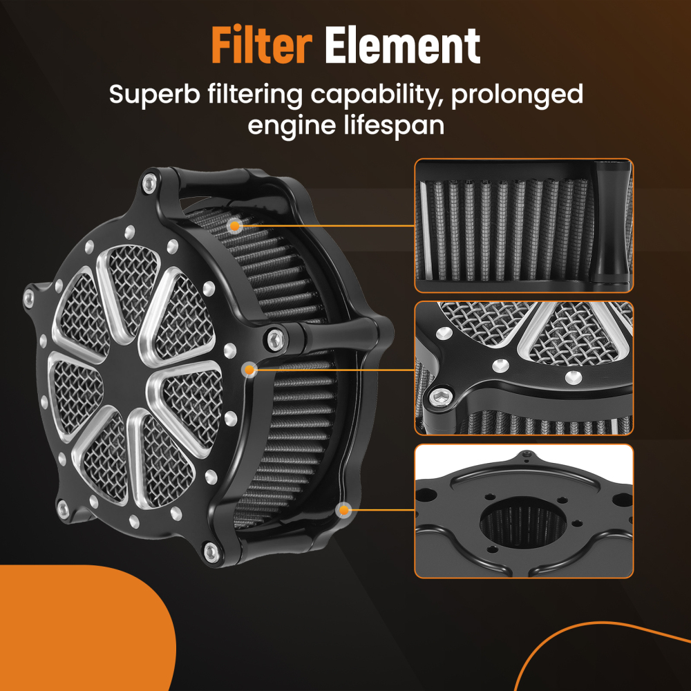 Air Cleaner Filter compatible for Harley Davidson compatible for Sportster Iron Xl 1200 883 2004-2022