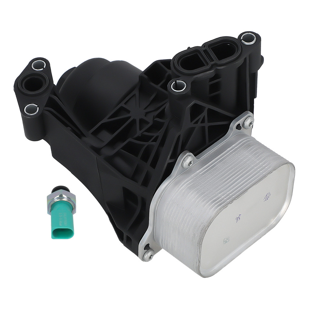 Oil Filter Housing+Cooler compatible for Audi A3 Q2 Q3 compatible for VW Polo compatible for Golf 7 Seat Leon 03N115389A