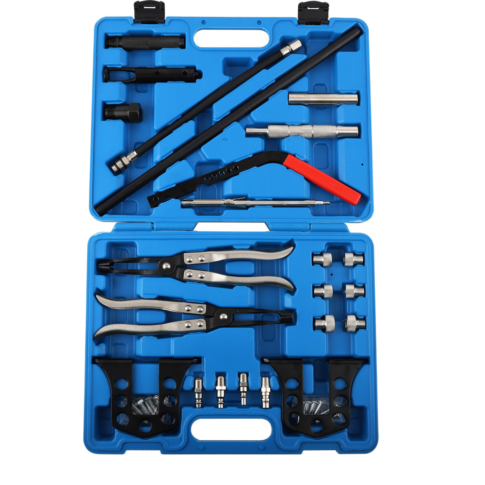 Cylinder Head Service Tool Kit For Valve Springs Guides Bushes Stem Seal remover