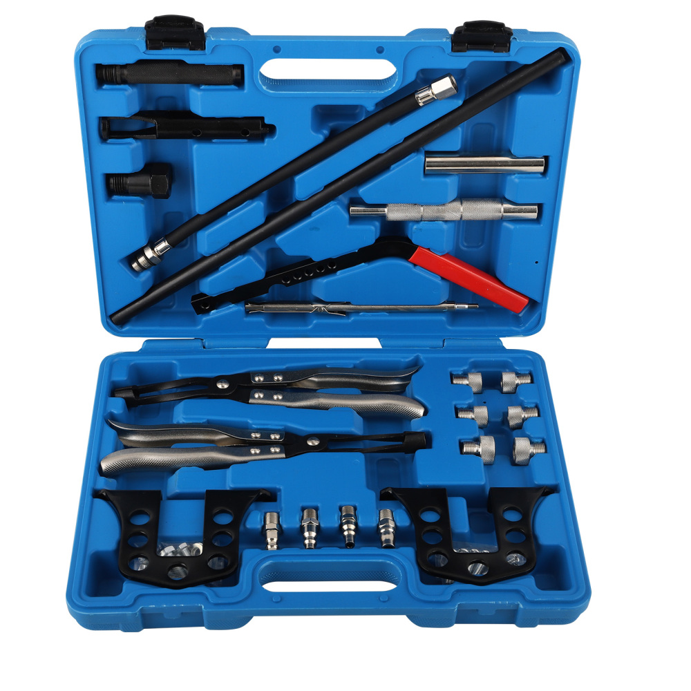 Cylinder Head Service Tool Kit For Valve Springs Guides Bushes Stem Seal remover