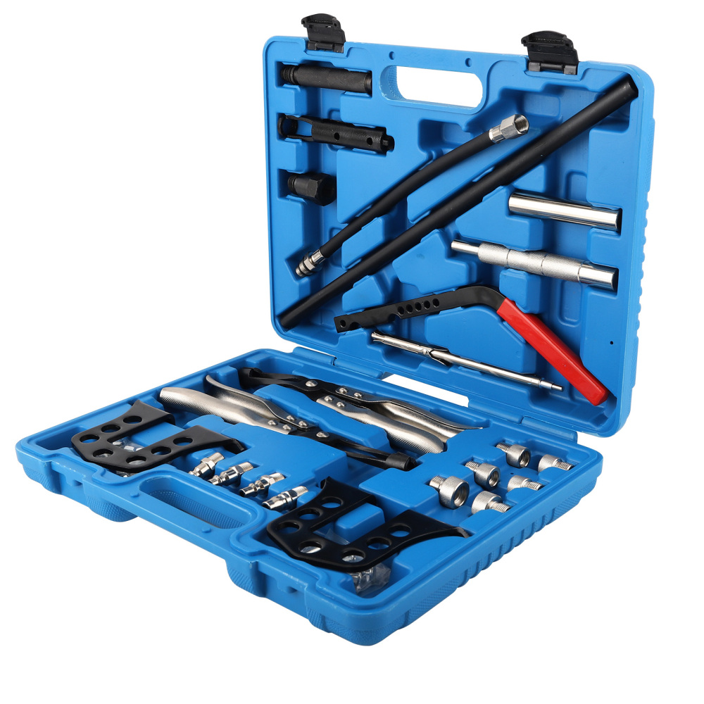 Cylinder Head Service Tool Kit For Valve Springs Guides Bushes Stem Seal remover