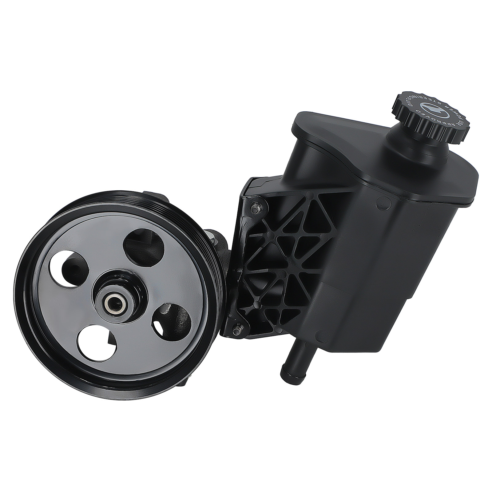 Power Steering Pump w/ ReservoirPulley compatible for Dodge Ram 1500 3.7L 2002 2003-2007
