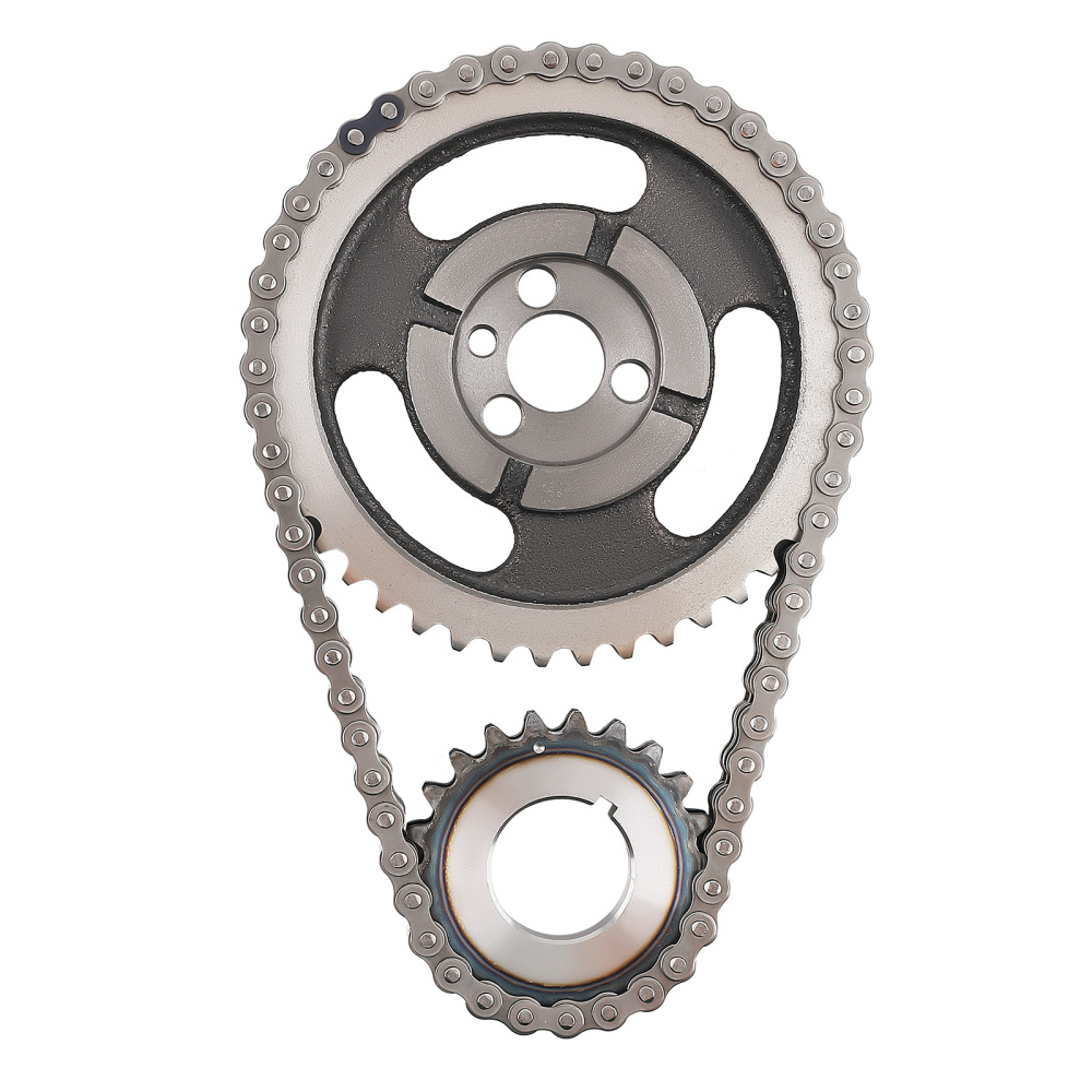 Double Roller Timing Chain Set compatible for Chevrolet SBC 283 305 327 350 383 400 5.7L HD