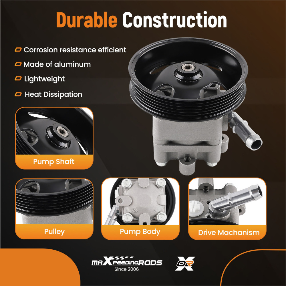 Power Steering Pump compatible for Nissan Altima S SL X-Trail LE SE XE 2005-2006 49110ZX01B