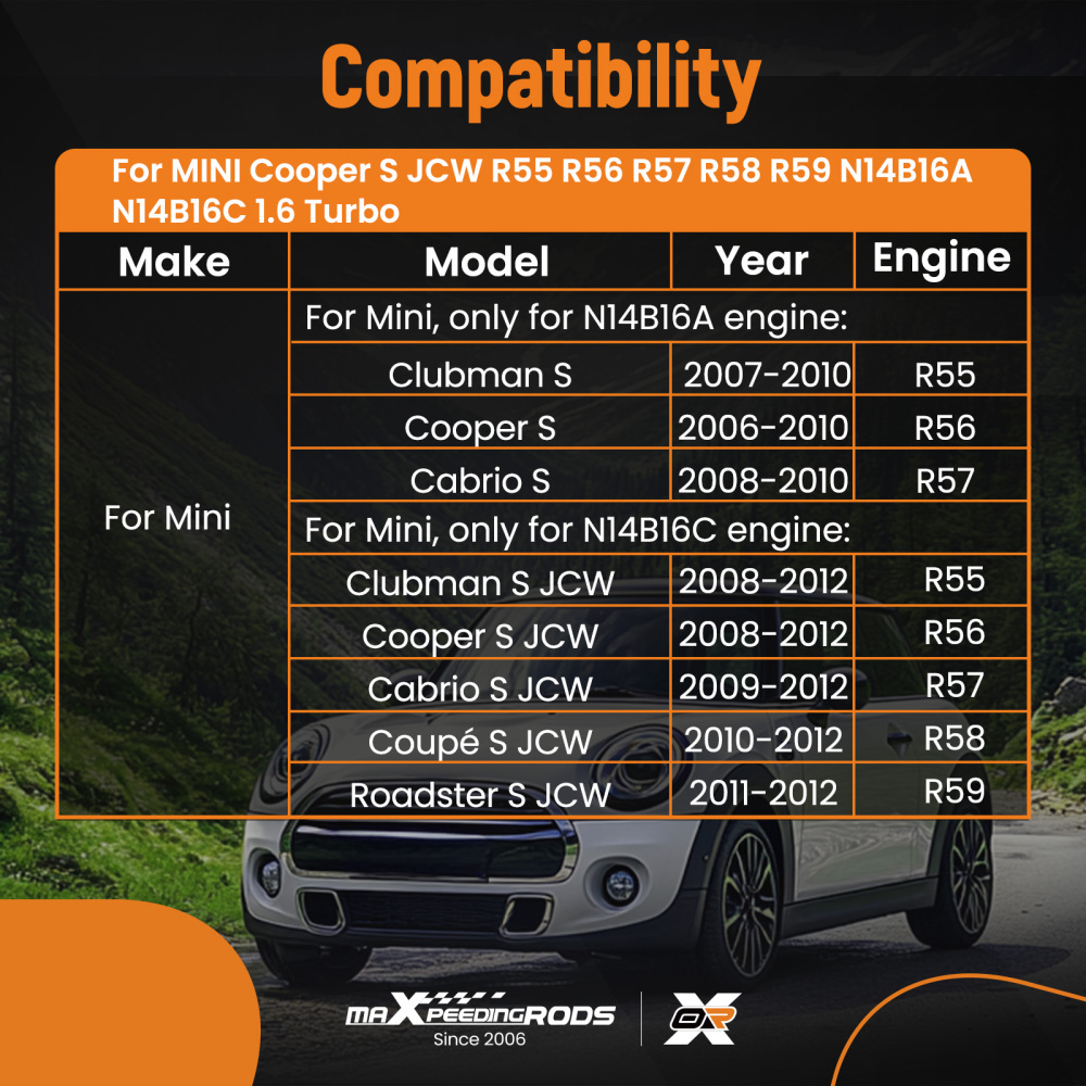 Engine Rebuild KitTiming Kit compatible for Mini Cooper S JCW R55 N14 1.6TEngine