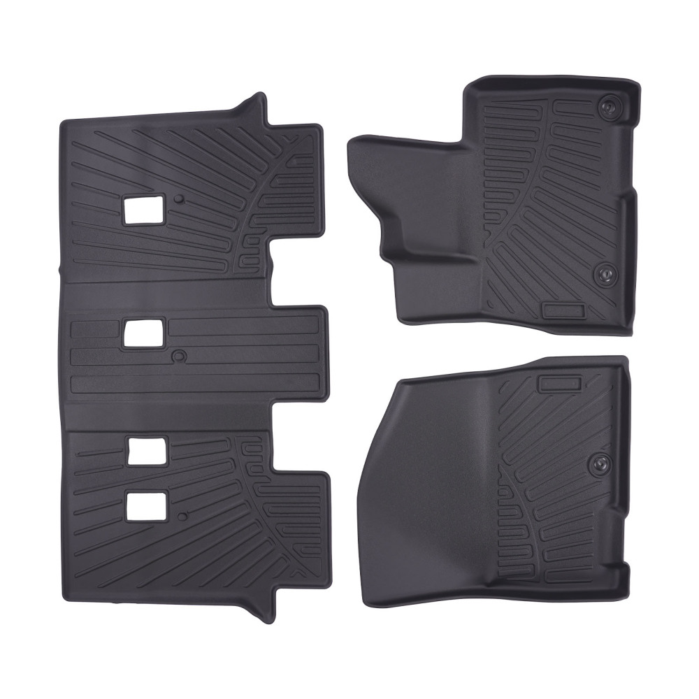 3 Row Floor Mats Liner compatible for Kia Carnival MPV 8 Seats Models 2022-2024 All Weather