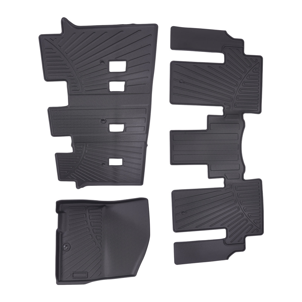 3 Row Floor Mats Liner compatible for Kia Carnival MPV 8 Seats Models 2022-2024 All Weather