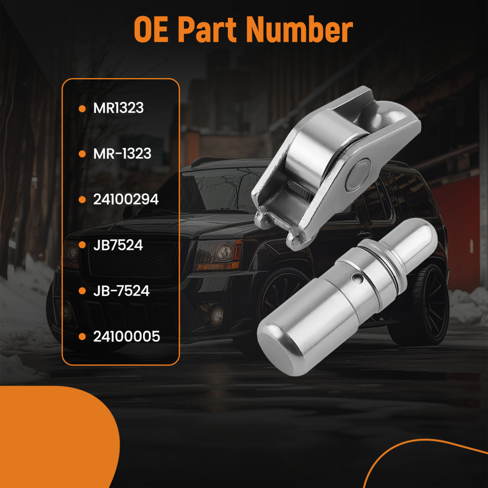 12Pcs Rocker Arms12Pcs Hydraulic Valve Lifters Kit for MR1323 JB7524 24100294