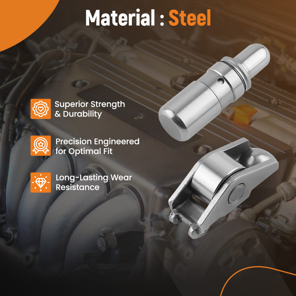 12Pcs Rocker Arms12Pcs Hydraulic Valve Lifters Kit for MR1323 JB7524 24100294