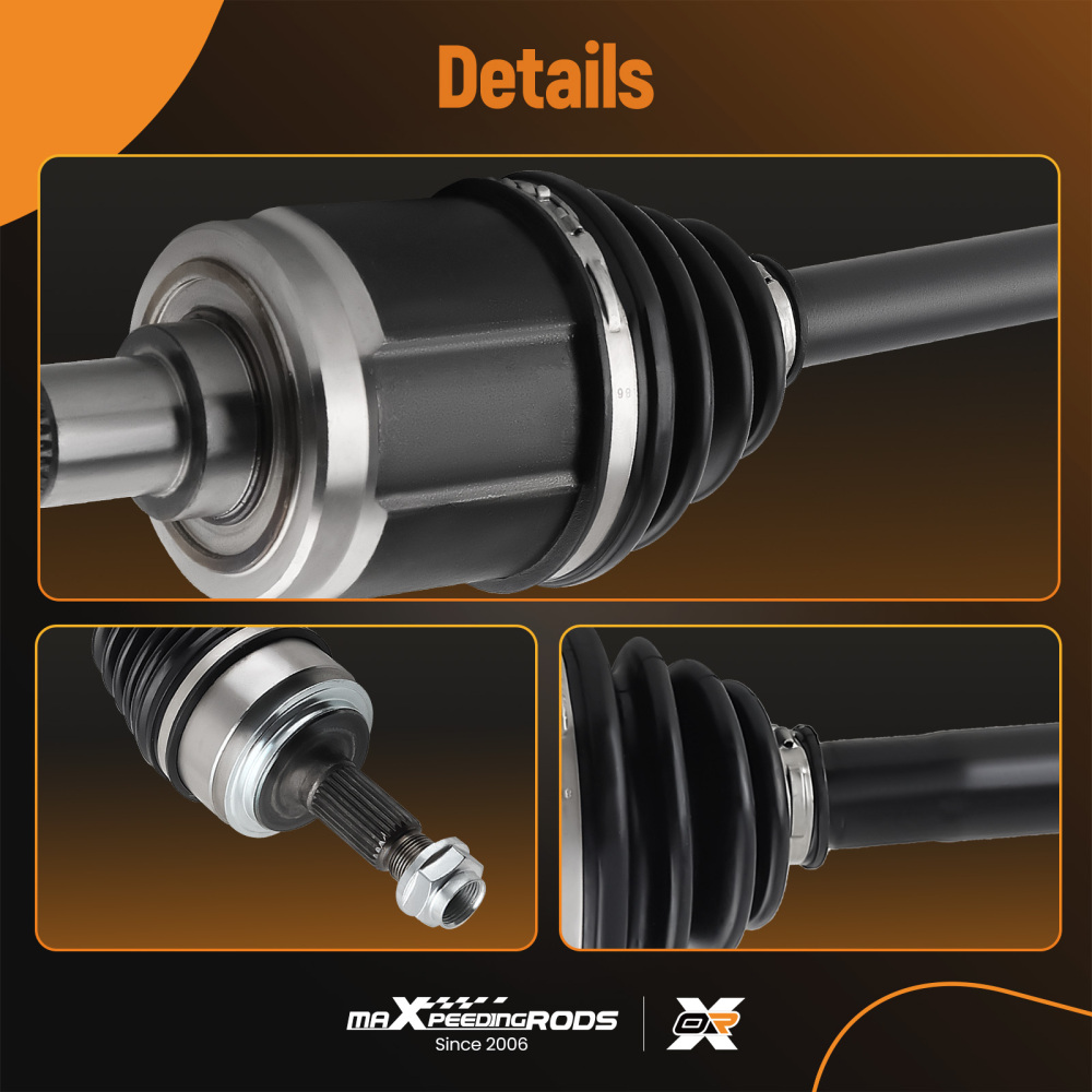 Front CV Axle Shaft Joint+Bearings For Accord LX EX 2.4L 2003-2007