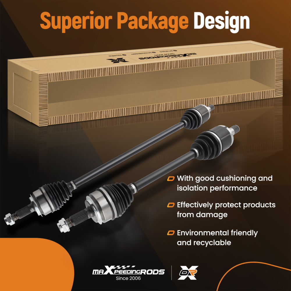 Front CV Axle Shaft Joint+Bearings For Accord LX EX 2.4L 2003-2007