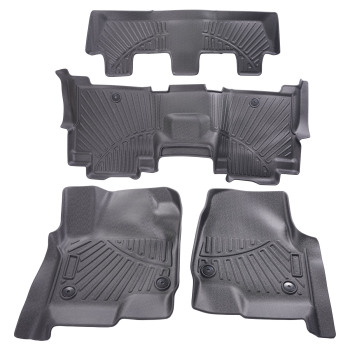 Floor Mats Liner Set compatible for Ford ExpeditionExpedition Max 8 seats 2018-2024