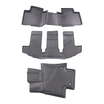 Floor Mats Liners compatible for Toyota Highlander TPE Rubber Carpet All Weather 2020-2024