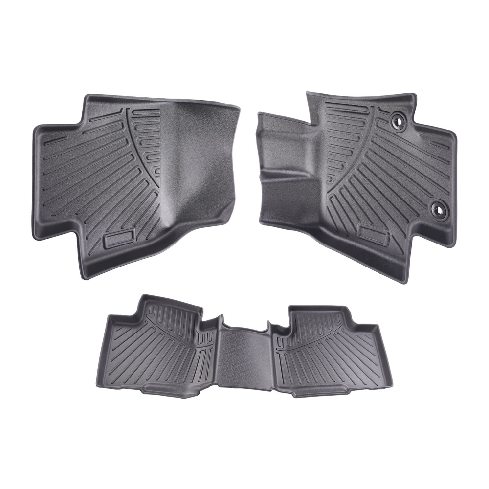 Floor Mats Liners compatible for Toyota Highlander TPE Rubber Carpet All Weather 2020-2024