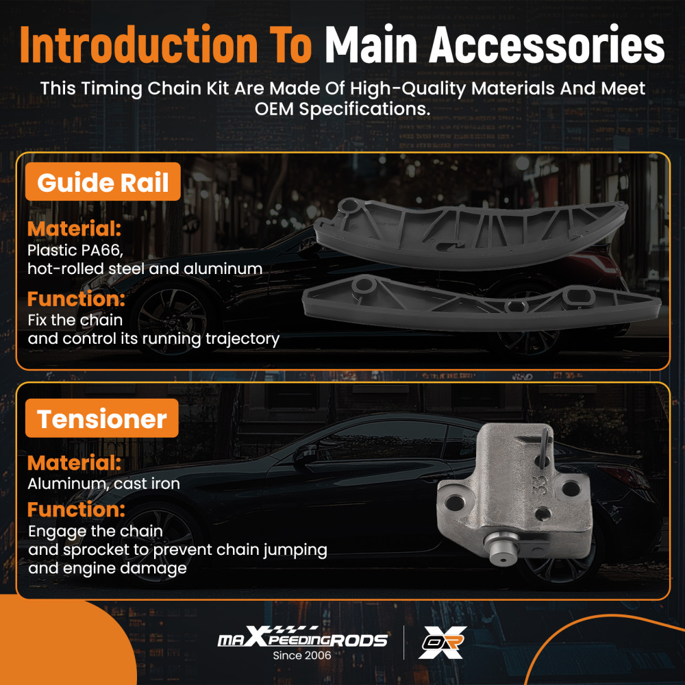 Set catena di comando con mozzo VVT compatibile per HYUNDAI i30 compatibile per KIA Ceed 1,4 1,6i 244202B000