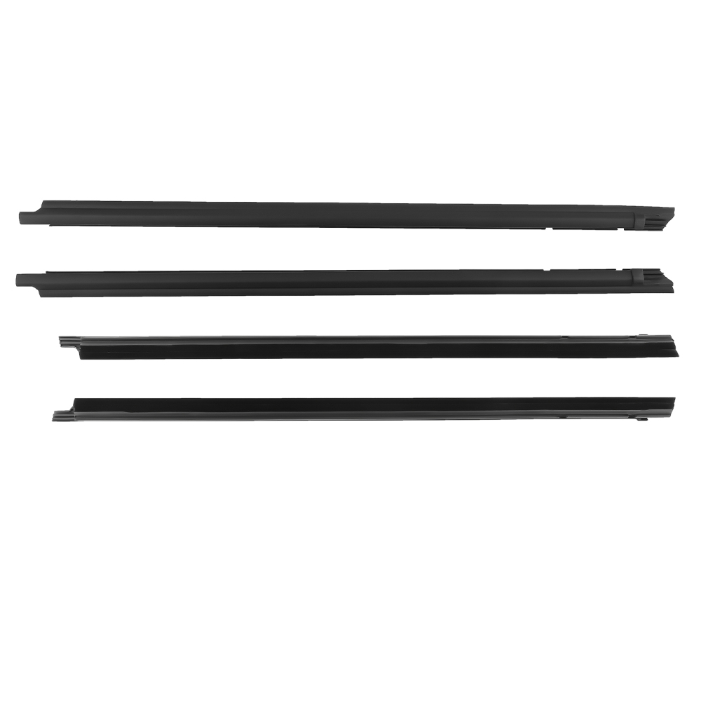 4x Door Belt Weatherstrip Rubber Seal Set compatible for Toyota Tacoma Double Cab 2005-2015
