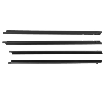 4x Door Belt Weatherstrip Rubber Seal Set compatible for Toyota Tacoma Double Cab 2005-2015