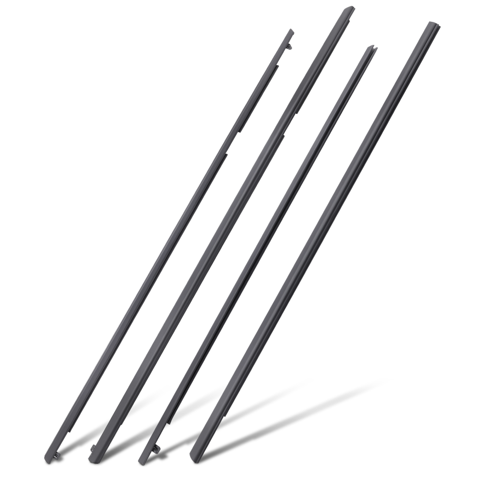 92277518 4×Door Window Reveal Molding Weatherstrip For 08-09 compatible for Pontiac G8 GT GXP