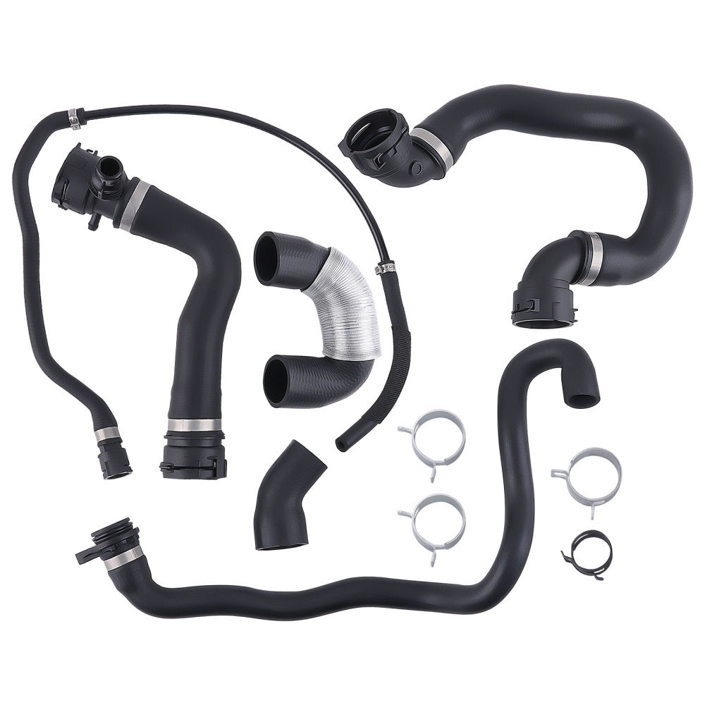 6x Radiator Coolant Water Hose Pipe Kit compatible for BMW 135i 335i 335xi 2007-2010