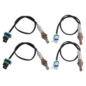4PCS Up+Down Oxygen Sensor compatible for Cadillac Escalade ESV V8, 6.0L 2003-2006 234-4669