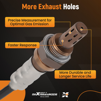 4PCS Up+Down Oxygen Sensor compatible for Cadillac Escalade ESV V8, 6.0L 2003-2006 234-4669