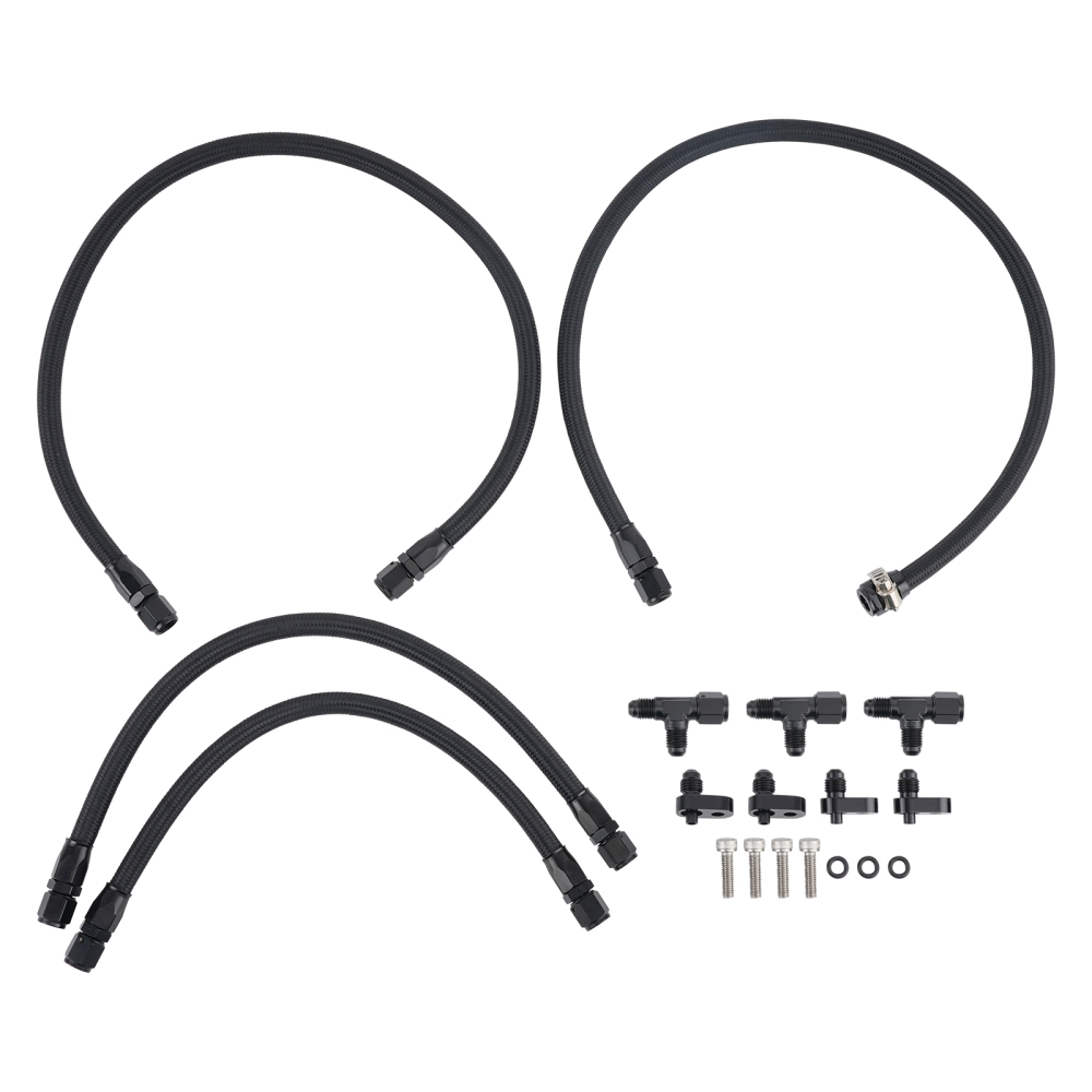 4AN Steam Vent Hose Kit For LS family of engines LS1 LS2 LS6 LM7 Stainless Steel