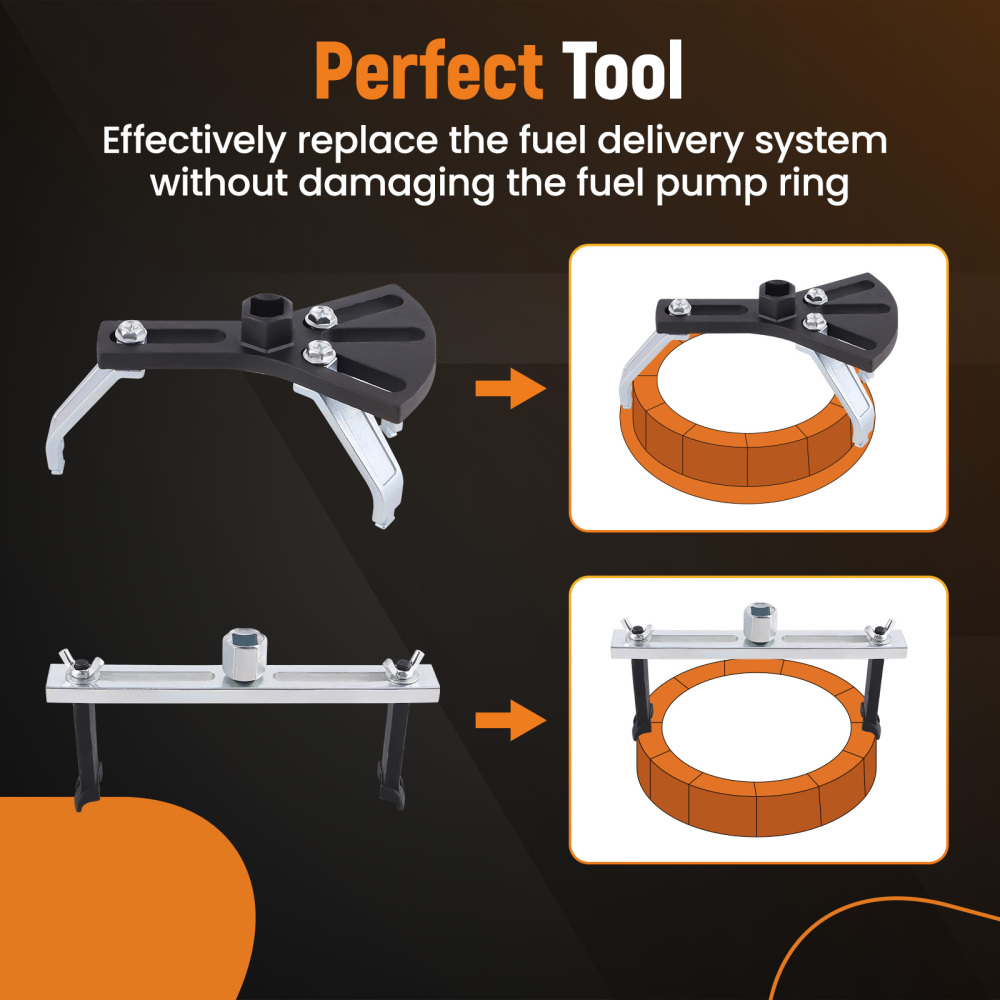 Universal Car Fuel Pump Removal Tool Adjustable Fuel Tank Lock Ring Remover Tool