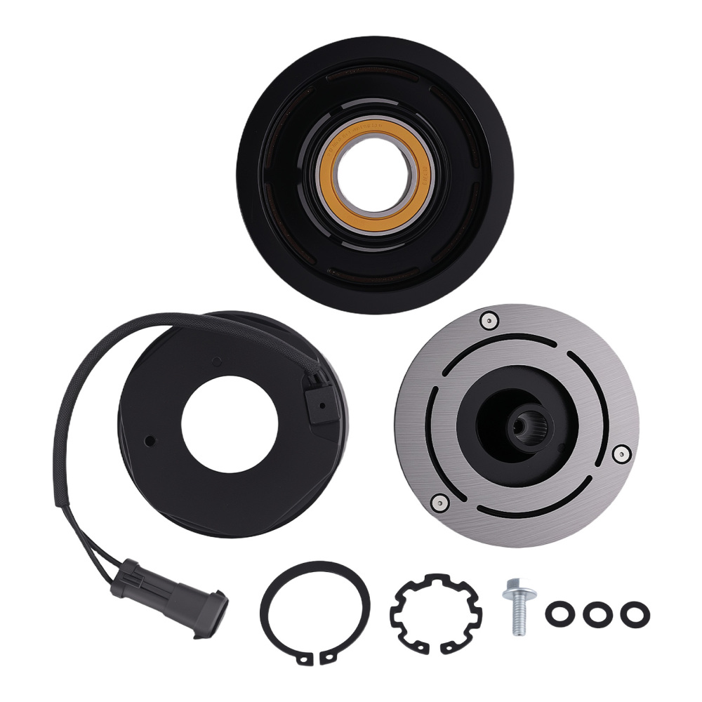 maXpeedingrods AC Compressor Clutch Kit Pulley Bearing Coil Compatible for Chevrolet Silverado 2500 3500 HD