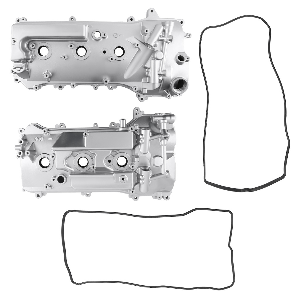 LeftRight Valve Cover w/ Gasket For 06-12 compatible for Toyota RAV4 05-18 Avalon 3.5L
