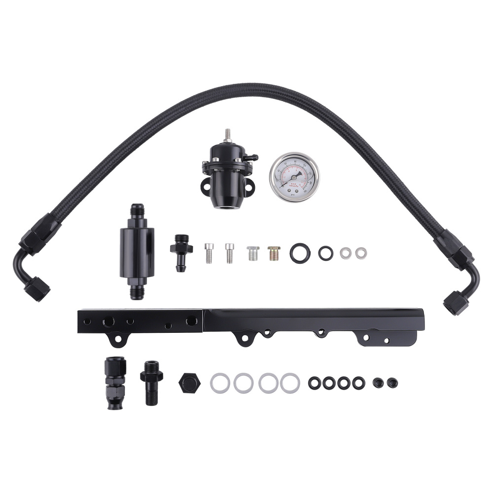 High Fuel Pressure Regulator Gauge Rail Line compatible for Acura Integra B-SeriesEngines
