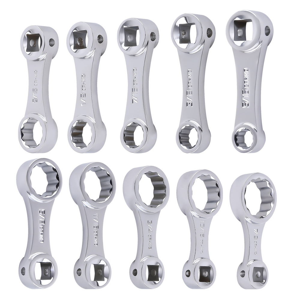 12PCS Torque Adapter Set SAE, 5/16, 3/8, 7/16, 1/2, 9/16, 5/8, 11/16