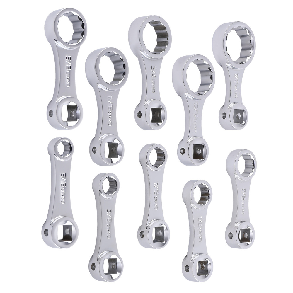 12PCS Torque Adapter Set SAE, 5/16, 3/8, 7/16, 1/2, 9/16, 5/8, 11/16