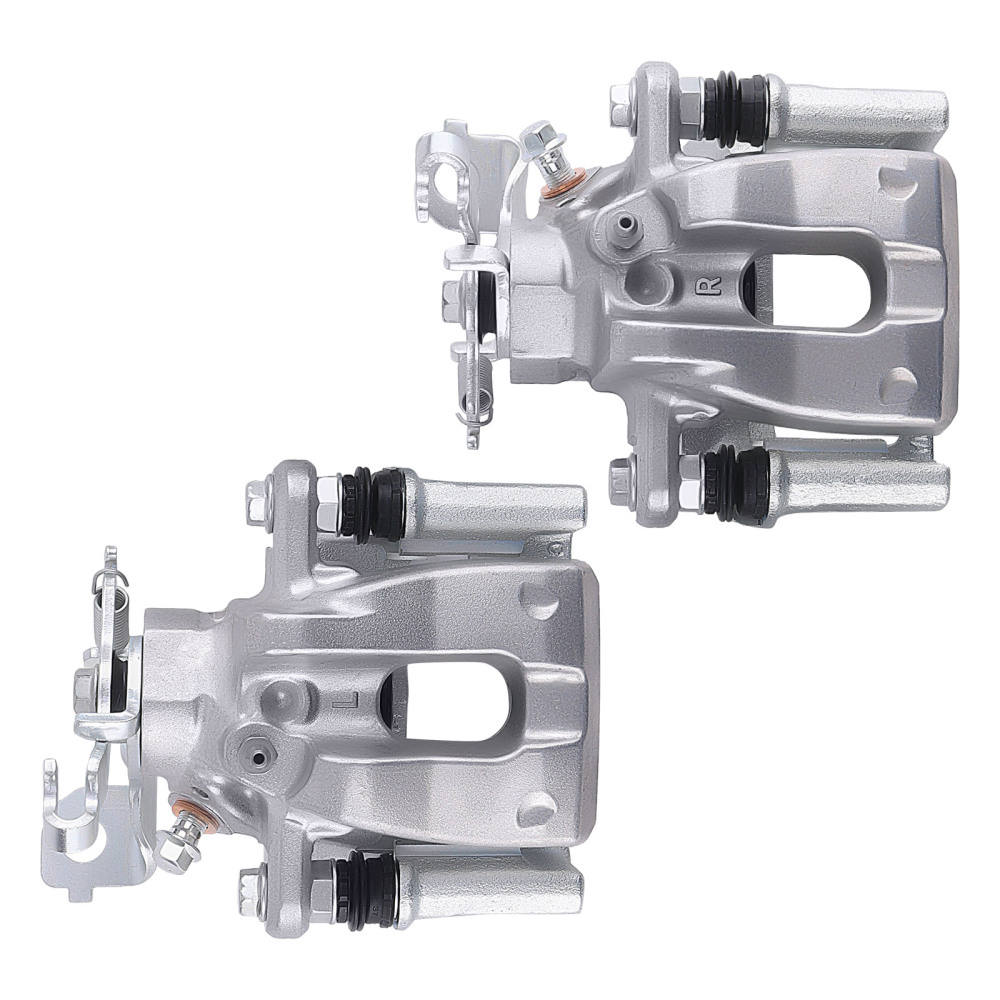 Rear Brake Calipers with Bracket Pair 2 compatible for Pontiac Vibe L4 1.8L 2009-10 19B3797