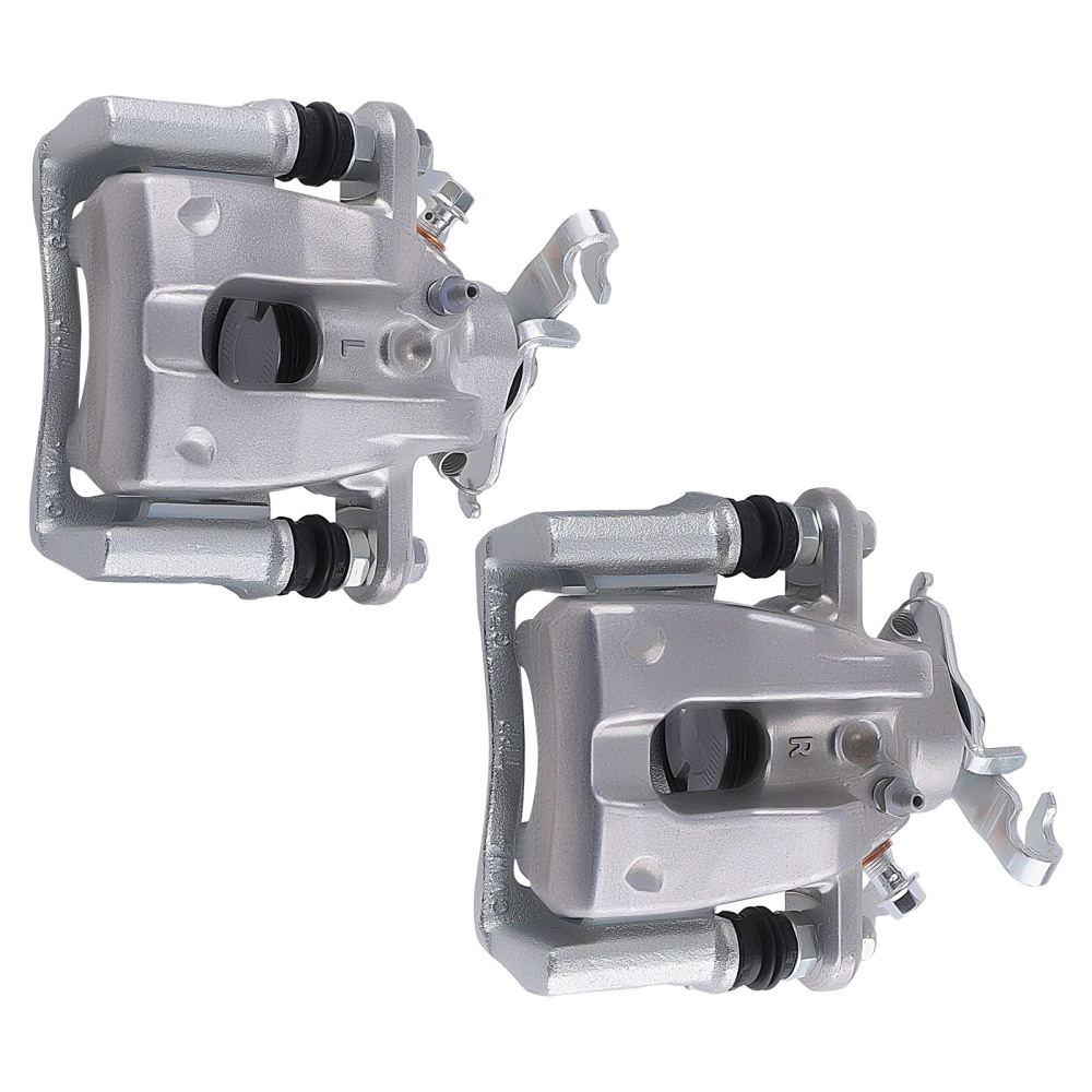 Rear Brake Calipers with Bracket Pair 2 compatible for Pontiac Vibe L4 1.8L 2009-10 19B3797