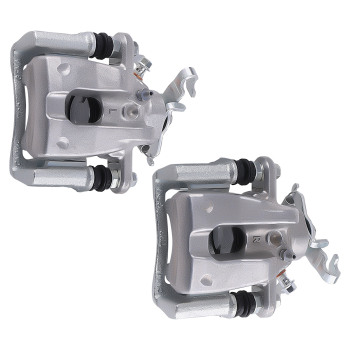 Rear Brake Calipers with Bracket Pair 2 compatible for Pontiac Vibe L4 1.8L 2009-10 19B3797