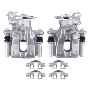 Rear Brake Calipers with Bracket Pair 2 compatible for Pontiac Vibe L4 1.8L 2009-10 19B3797