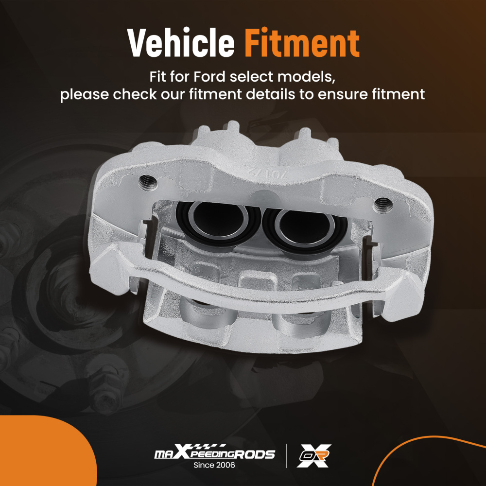 Brake Caliper Rear w/ Bracket compatible for Ford Excursion 2000-2005 F-250 F-350 2000-2004