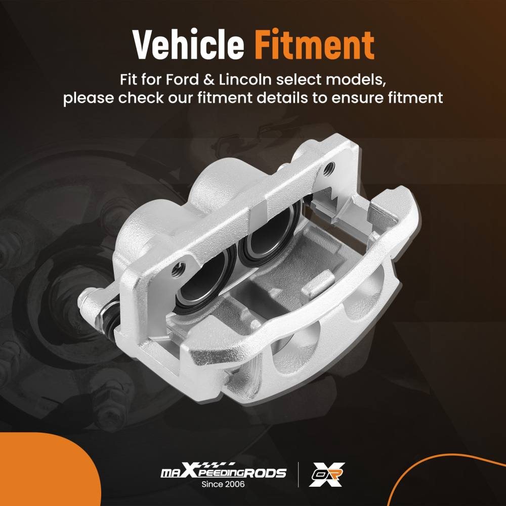 Brake Caliper Front LH w/Bracket compatible for Ford F-150 compatible for Lincoln Mark LT 06-08 9L3Z2B293A