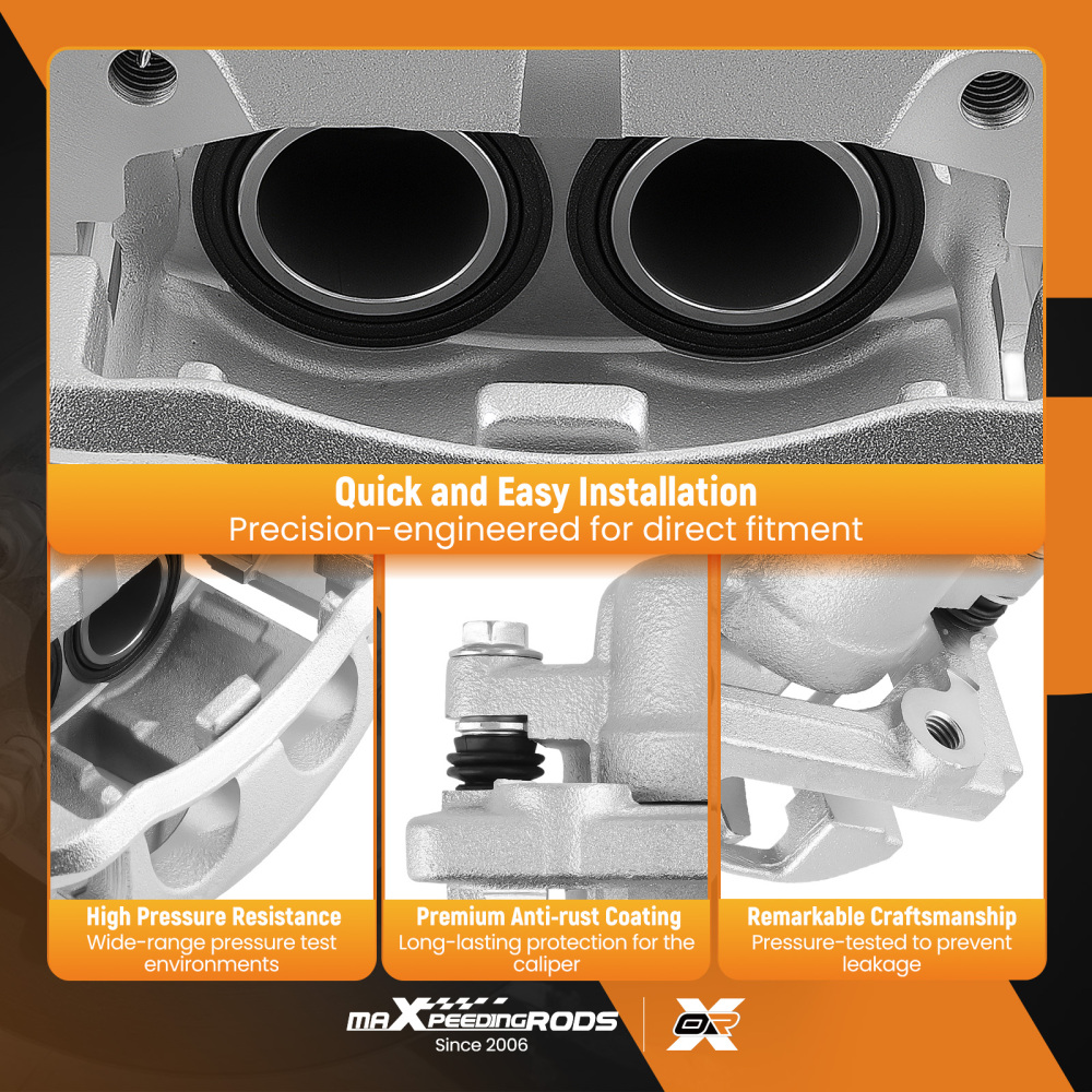 Brake Caliper Front LH w/Bracket compatible for Ford F-150 compatible for Lincoln Mark LT 06-08 9L3Z2B293A